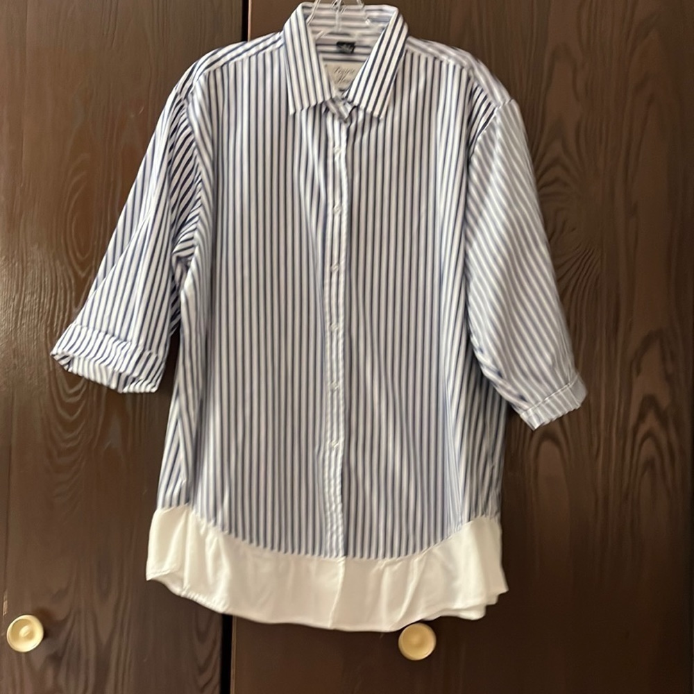 Prairie Flower striped 3/4 sleeve blouse